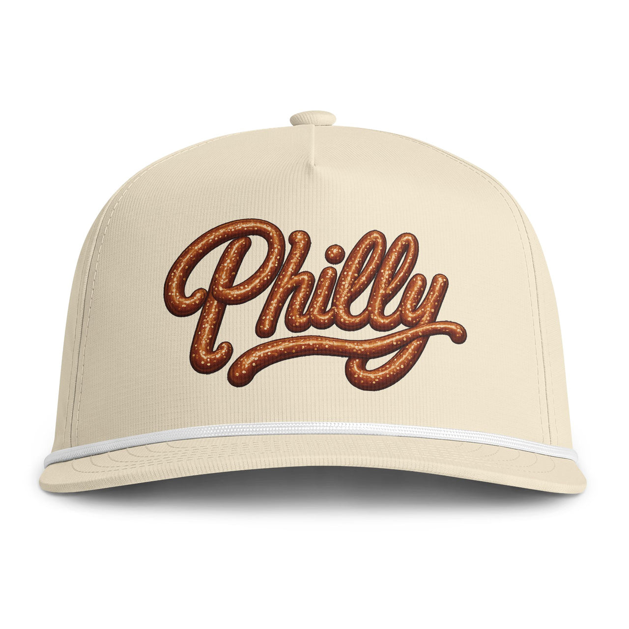 Philly Soft Pretzel Script Rope Hat | Comfort Colors Sunwashed Rope Cap
