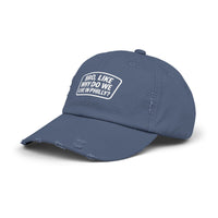 Why Do We Live in Philly Unisex Distressed Cap