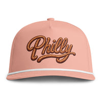 Philly Soft Pretzel Script Rope Hat | Comfort Colors Sunwashed Rope Cap