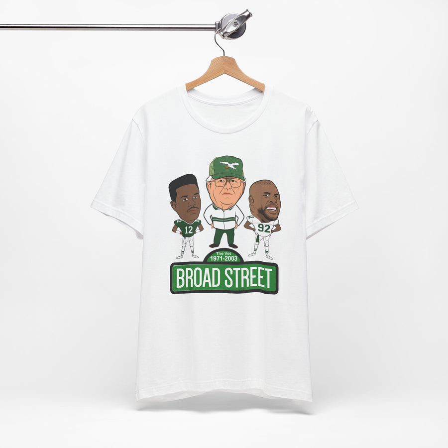 Retro Buddy Era Birds Broad Street Unisex Jersey Short Sleeve Tee