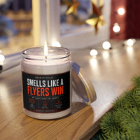 Smells Like a Flyers Win Candle | Philadelphia Hockey Fan Gift | 9oz Soy Candle with White Lid | Philly Sports Candle | Game Day Lucky Candle