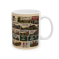 Philadelphia Neighborhoods Mug Philly Neighborhood Map Coffee Mug Fishtown Rittenhouse Manayunk South Philly Mug 11oz 15oz Ceramic Mug