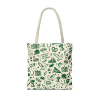 Philly Birds Tote Bag, Philadelphia Football Fan Gift, All Over Print Green Eagles Inspired Bag, Bird Gang Game Day Tote