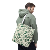 Philly Birds Tote Bag, Philadelphia Football Fan Gift, All Over Print Green Eagles Inspired Bag, Bird Gang Game Day Tote