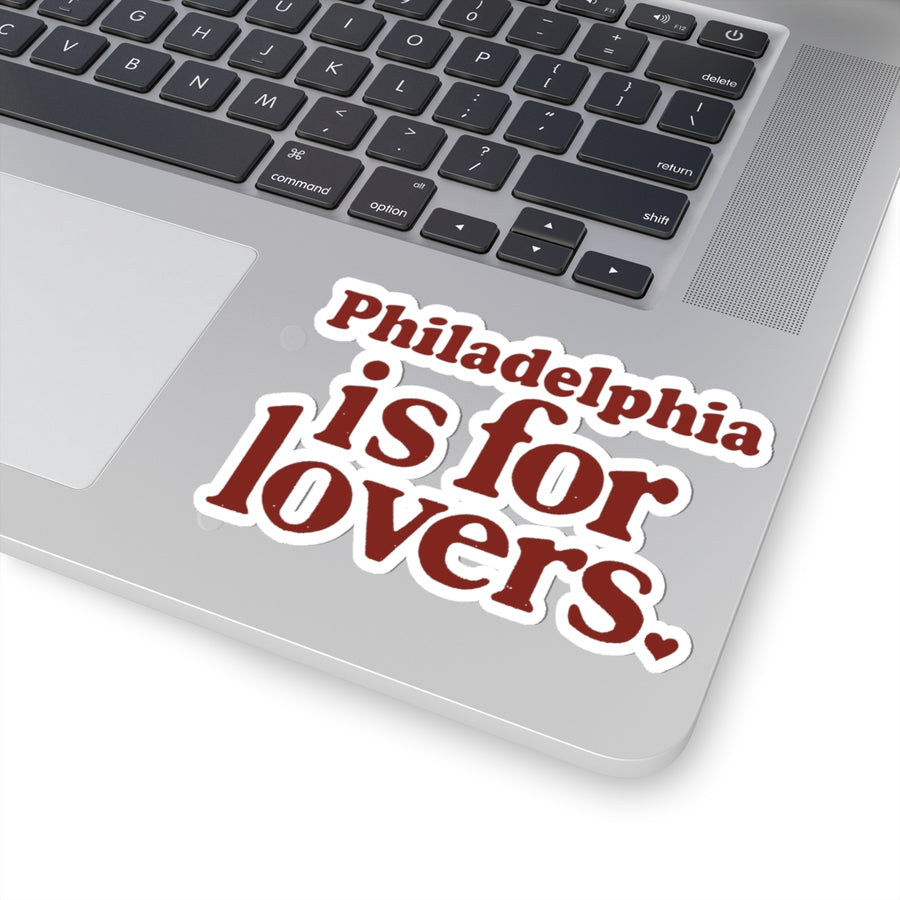 Philadelphia is for Lovers Kiss-Cut Stickers