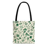 Philly Birds Tote Bag, Philadelphia Football Fan Gift, All Over Print Green Eagles Inspired Bag, Bird Gang Game Day Tote
