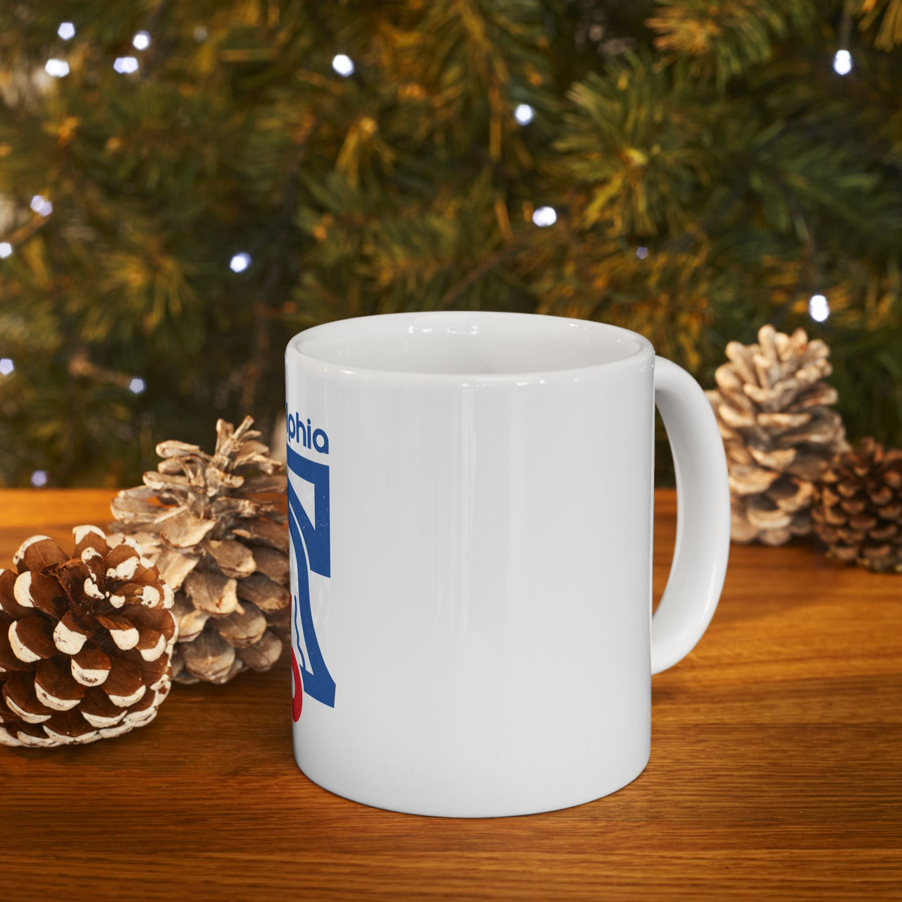 Retro ‘76 Bicentennial Crack Ceramic Mug, (11oz, 15oz)