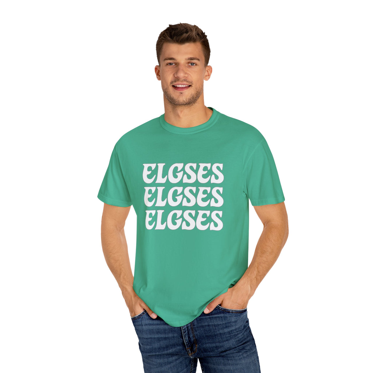 ELGSES Repeat Retro Unisex Garment-Dyed T-shirt