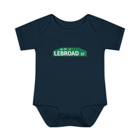 Lebroad Street Infant Bodysuit | Rabbit Skins 4400 Philadelphia Baby Onesie
