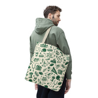 Philly Birds Tote Bag, Philadelphia Football Fan Gift, All Over Print Green Eagles Inspired Bag, Bird Gang Game Day Tote