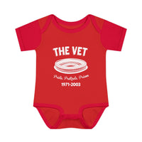 The Vet Baby Bodysuit Kelly Green Veterans Stadium Philly Baby Bodysuit Pride Pretzels Prison Infant Outfit Funny Eagles Fan Baby Gift Philadelphia Football Baby