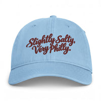 Slightly Salty Very Philly Embroidered Hat, Comfort Colors Coastal Washed Cap, Philadelphia Gift for Her, Philly Girl Dad Hat