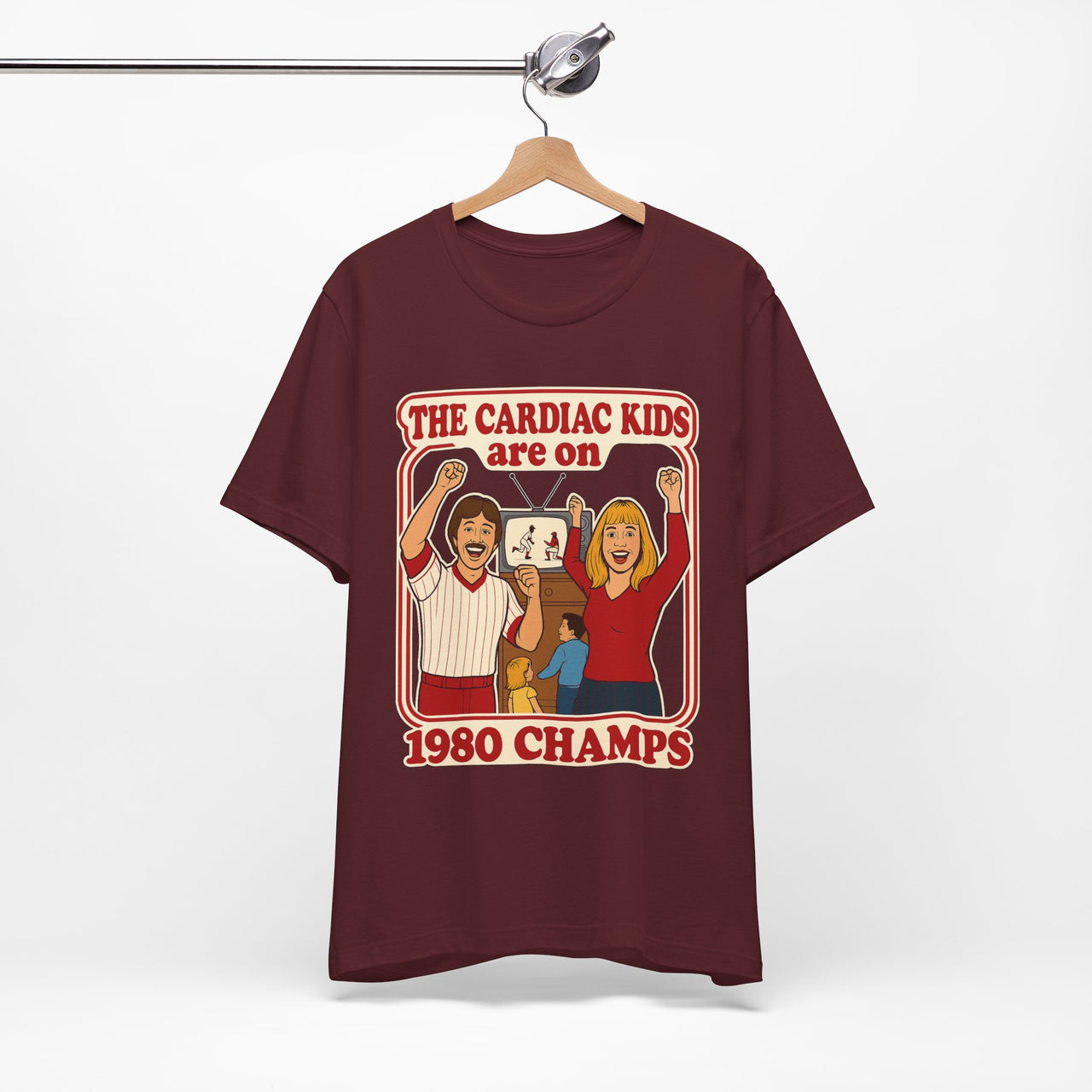 Retro 1980 Cardiac Kids Philly Baseball Unisex Jersey Short Sleeve Tee