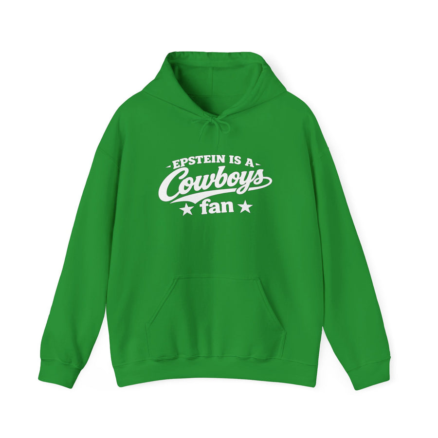 Epstein Is a Cowboys Fan – Vintage Green Statement Hoodie