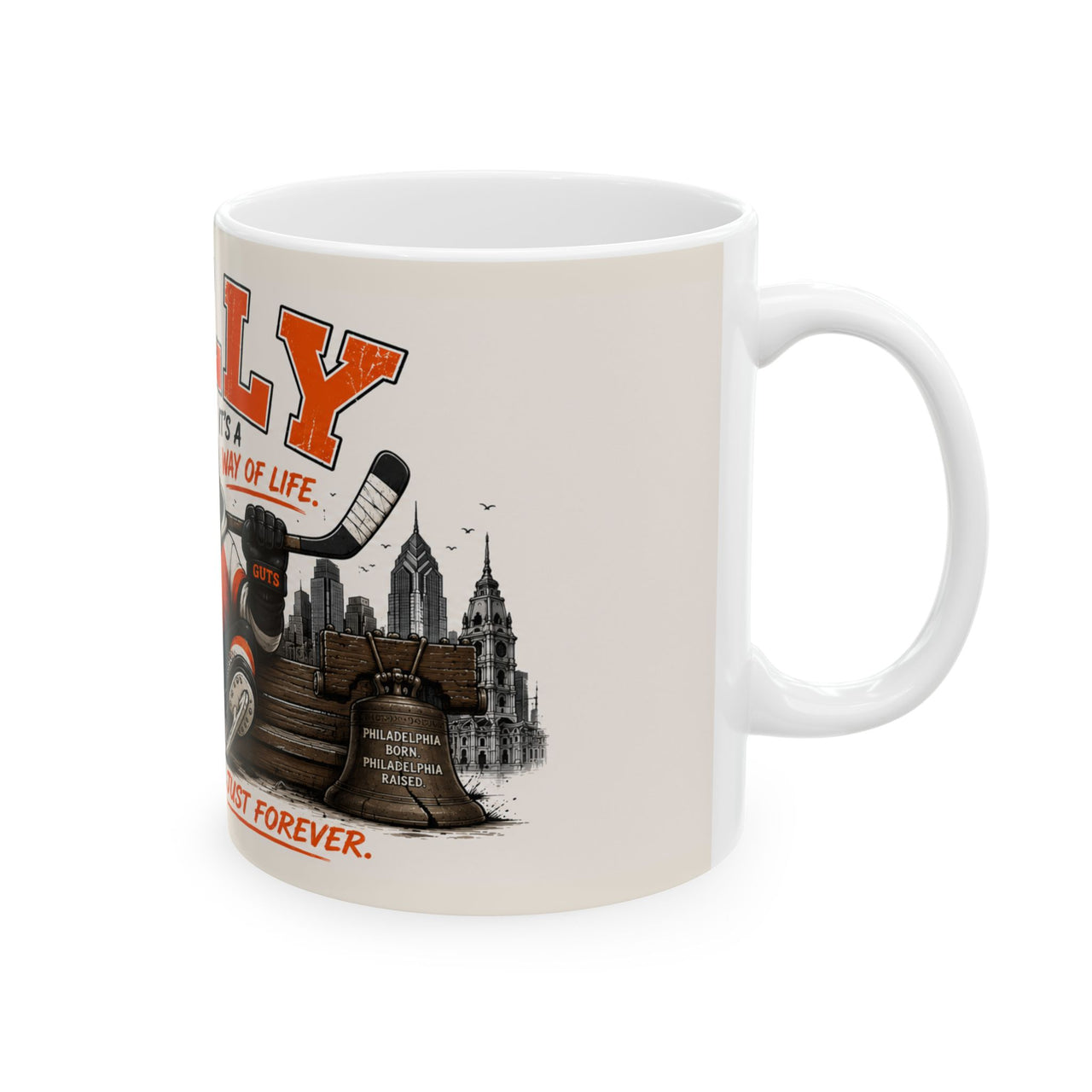 Philadelphia Hockey Mug – Philly Hockey Fan Coffee Mug – Broad Street Inspired Mug – Philly Sports Gift – 11oz 15oz White Mug