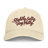 Slightly Salty Very Philly Embroidered Hat, Comfort Colors Coastal Washed Cap, Philadelphia Gift for Her, Philly Girl Dad Hat