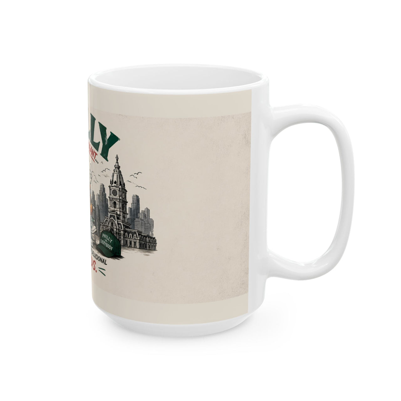 Funny Philly Mug – Go Birds Coffee Mug – Philadelphia Hoagie Mug – Philly Fan Gift – Funny Philadelphia Mug – 11oz 15oz Mug
