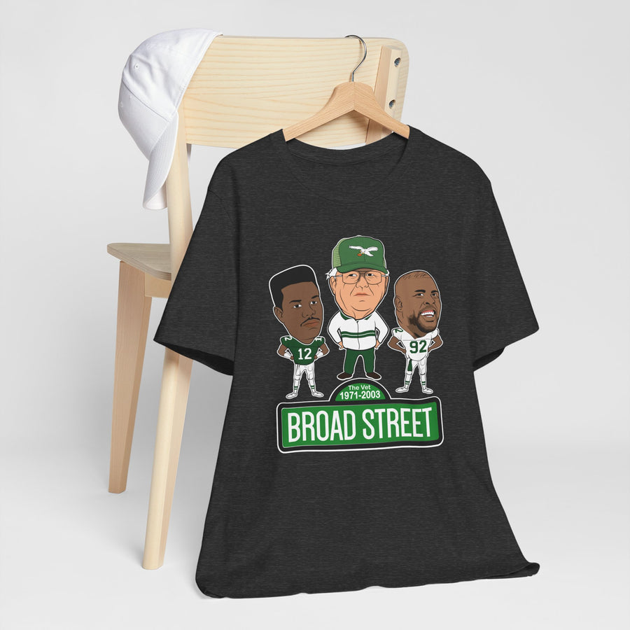 Retro Buddy Era Birds Broad Street Unisex Jersey Short Sleeve Tee