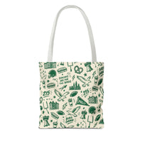 Philly Birds Tote Bag, Philadelphia Football Fan Gift, All Over Print Green Eagles Inspired Bag, Bird Gang Game Day Tote