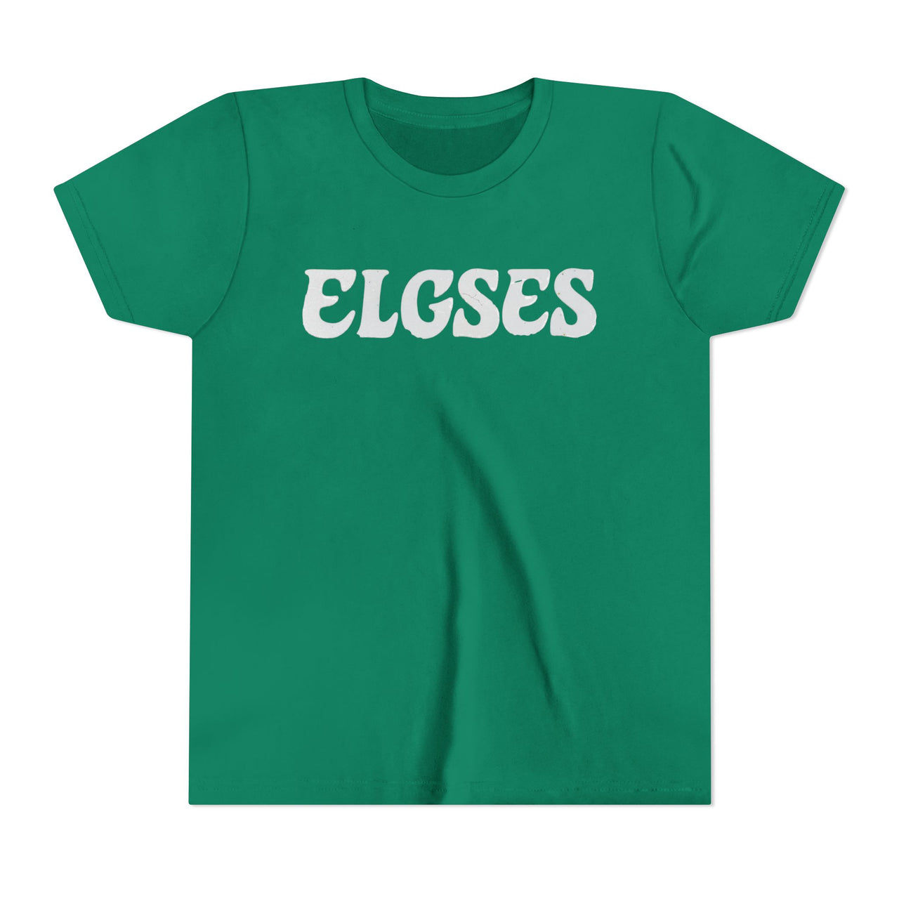 ELGSES Kelly Green Bella + Canvas 3001Y Youth Tee | Funny Philly Football Kids Shirt | Youth Game Day T-Shirt