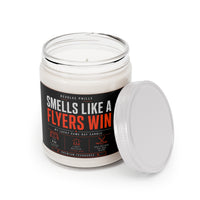 Smells Like a Flyers Win Candle | Philadelphia Hockey Fan Gift | 9oz Soy Candle with White Lid | Philly Sports Candle | Game Day Lucky Candle