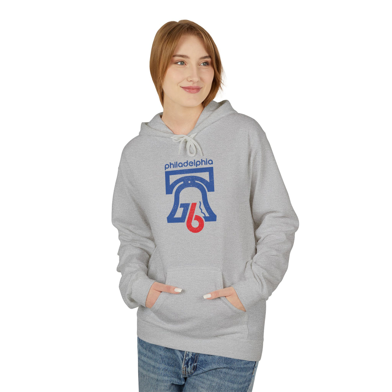 Retro ‘76 Bicentennial Crack Unisex Midweight Softstyle Fleece Hoodie