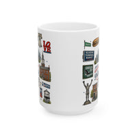 Philadelphia Icons Mug, Philly Coffee Mug, Philadelphia Gift, Philly Landmark Mug, 11oz 15oz Ceramic Mug, Philly Lover Gift, Philadelphia Souvenir