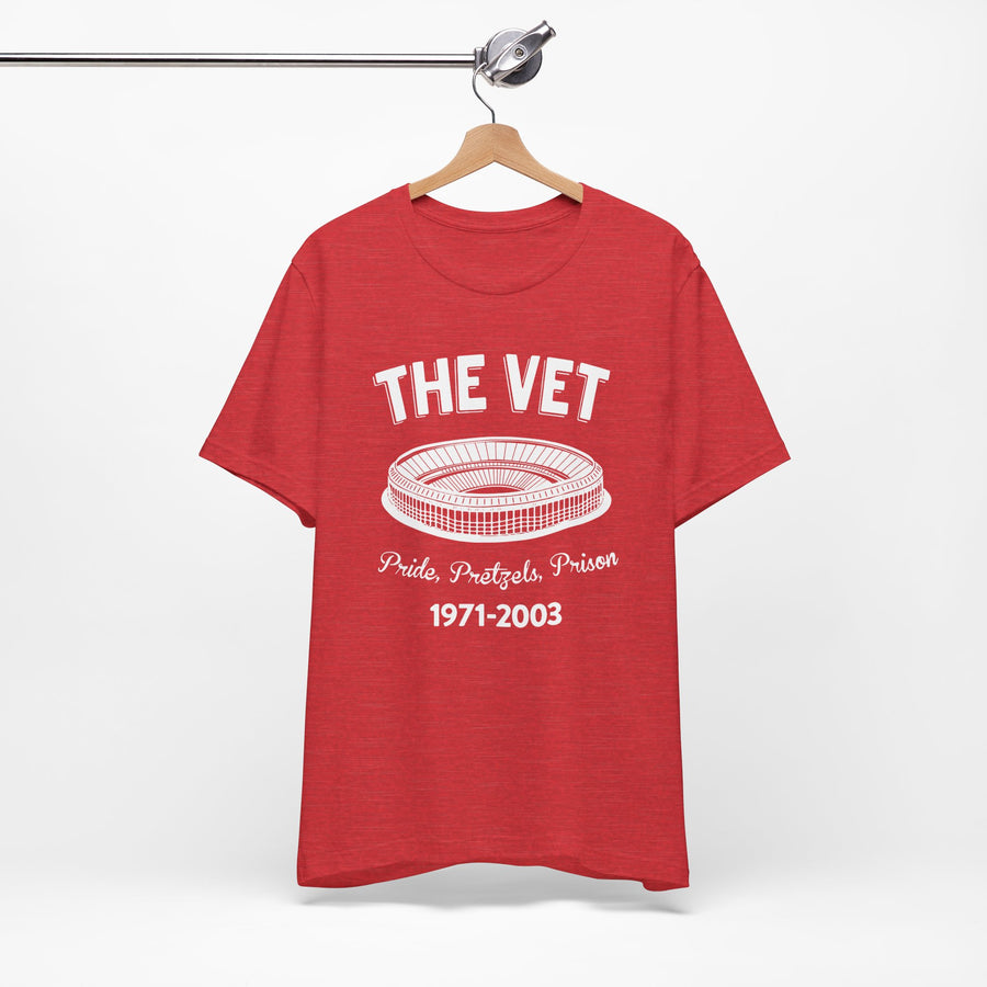 Philadelphia The Vet Pride, Pretzels, and Prison Unisex Tee