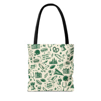Philly Birds Tote Bag, Philadelphia Football Fan Gift, All Over Print Green Eagles Inspired Bag, Bird Gang Game Day Tote