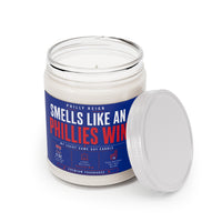 Smells Like a Phillies Win Candle – Funny Philadelphia Baseball Fan Gift, Philly Sports Soy Candle, Game Day Decor, Phillies-Inspired Home Fragrance