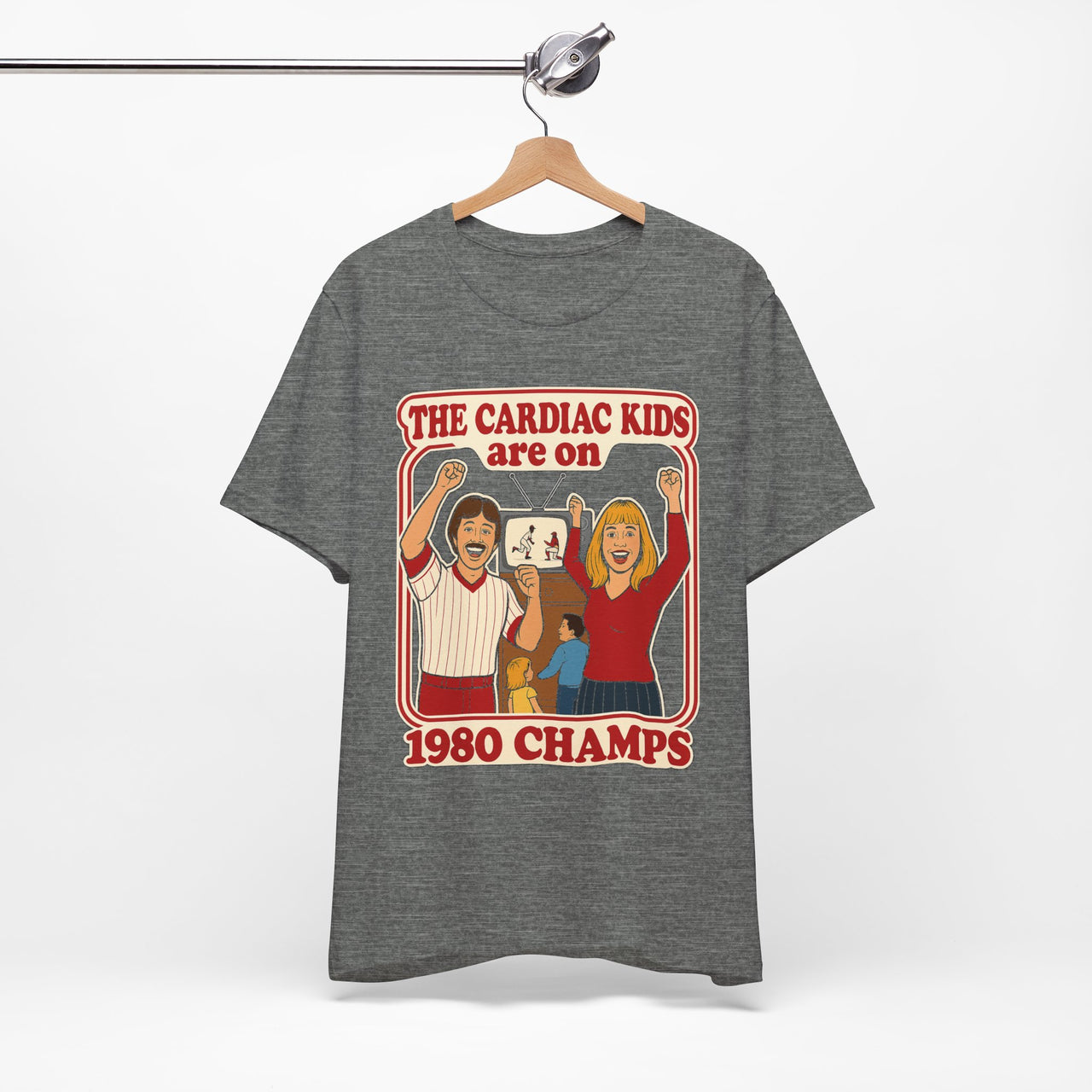 Retro 1980 Cardiac Kids Philly Baseball Unisex Jersey Short Sleeve Tee