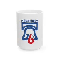 Retro ‘76 Bicentennial Crack Ceramic Mug, (11oz, 15oz)
