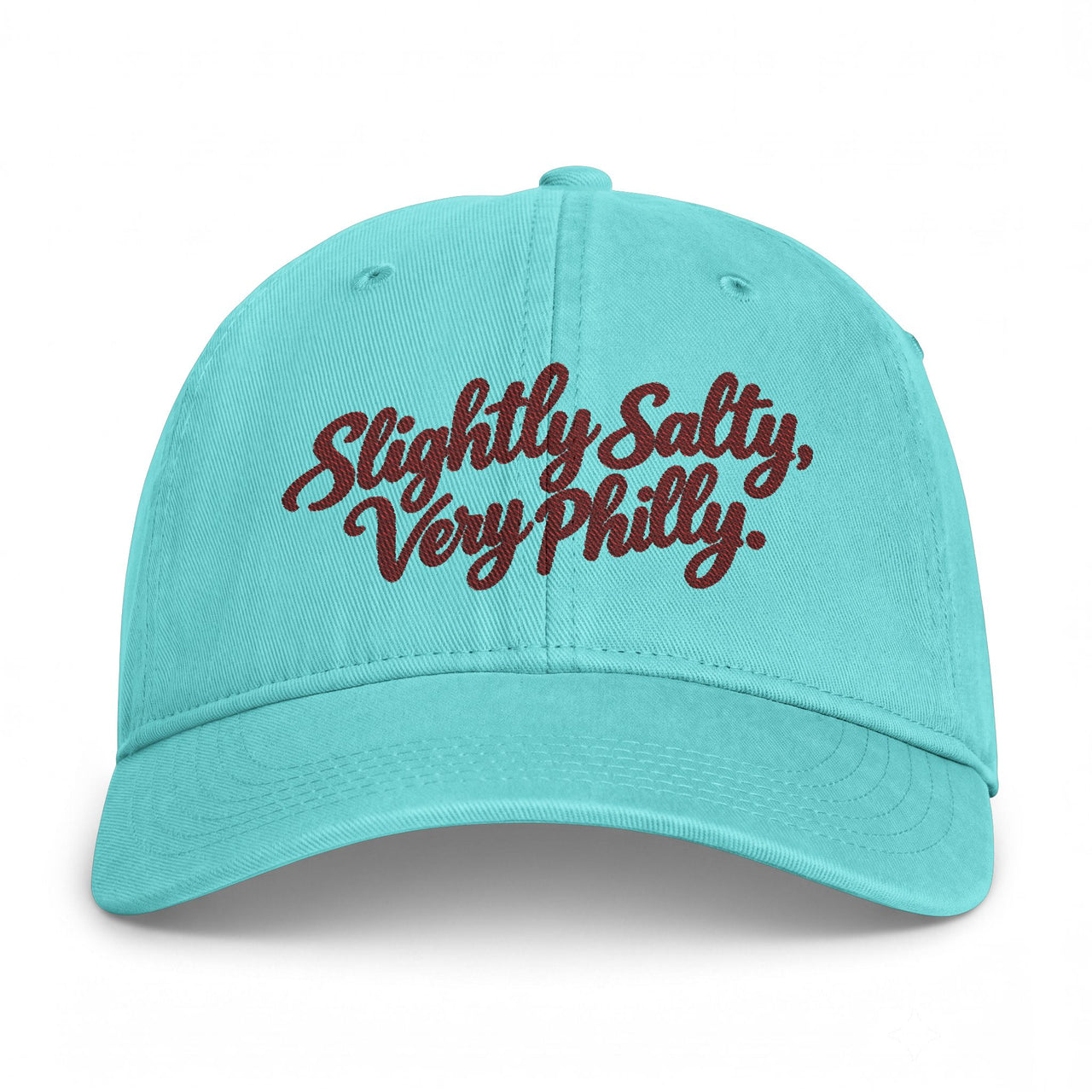 Slightly Salty Very Philly Embroidered Hat, Comfort Colors Coastal Washed Cap, Philadelphia Gift for Her, Philly Girl Dad Hat