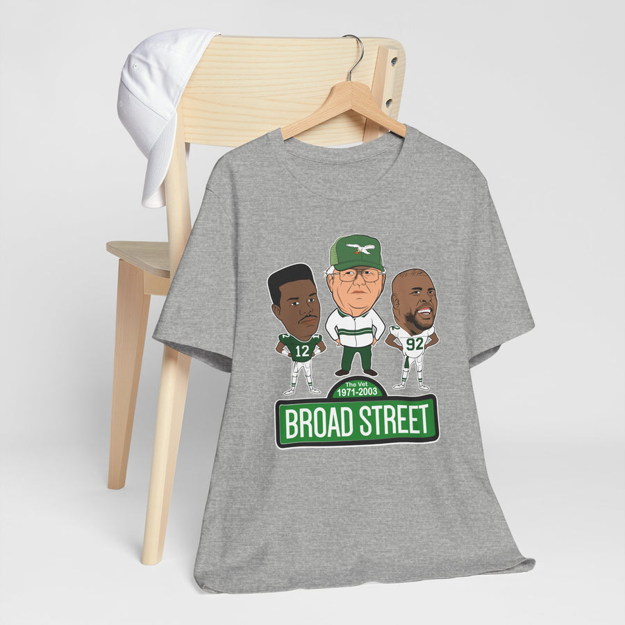 Retro Buddy Era Birds Broad Street Unisex Jersey Short Sleeve Tee