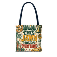 This Jawn Holds Everything Tote Bag, Funny Philadelphia Gift, Philly All Over Print Bag, Unique Pennsylvania Souvenir