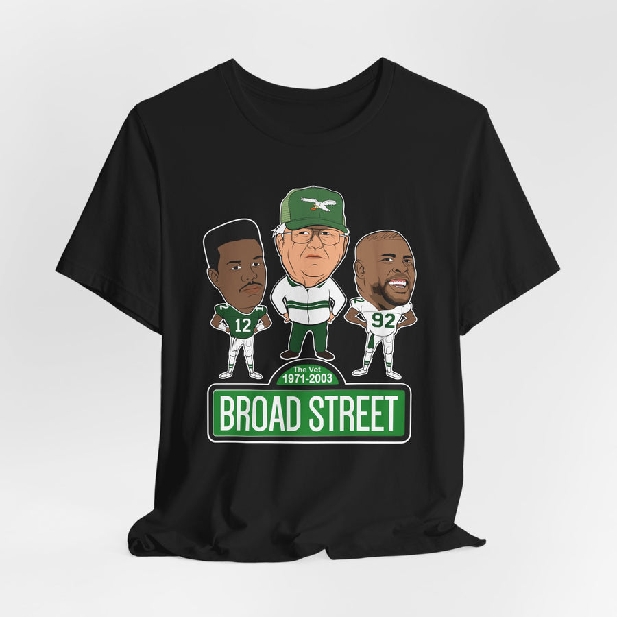 Retro Buddy Era Birds Broad Street Unisex Jersey Short Sleeve Tee