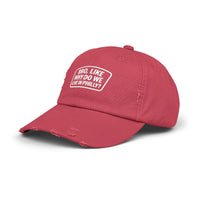 Why Do We Live in Philly Unisex Distressed Cap