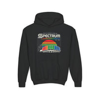 Kids Philadelphia Spectrum Hoodie | Youth Gildan 18500B Retro Philly Arena Sweatshirt