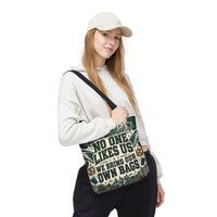 No One Likes Us We Bring Our Own Bags Tote, Philadelphia Football Fan Gift, Philly Game Day Bag, Green Sports Tote