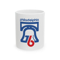 Retro ‘76 Bicentennial Crack Ceramic Mug, (11oz, 15oz)