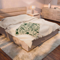 Philadelphia Football Blanket, Philly Bird Gang Velveteen Plush Throw, Sundays Are for the Birds Game Day Gift, Philly Sports Decor