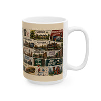 Philadelphia Neighborhoods Mug Philly Neighborhood Map Coffee Mug Fishtown Rittenhouse Manayunk South Philly Mug 11oz 15oz Ceramic Mug