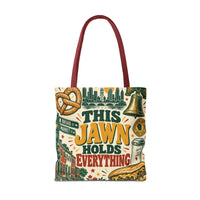 This Jawn Holds Everything Tote Bag, Funny Philadelphia Gift, Philly All Over Print Bag, Unique Pennsylvania Souvenir