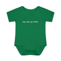 Philadelphia Baby Bodysuit Kelly Green Say Less Go Birds Baby Bodysuit Funny Eagles Fan Baby Outfit Philly Football Infant Gift Newborn Game Day Clothes