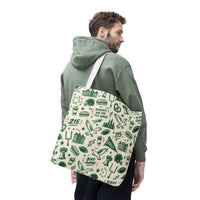 Philly Birds Tote Bag, Philadelphia Football Fan Gift, All Over Print Green Eagles Inspired Bag, Bird Gang Game Day Tote