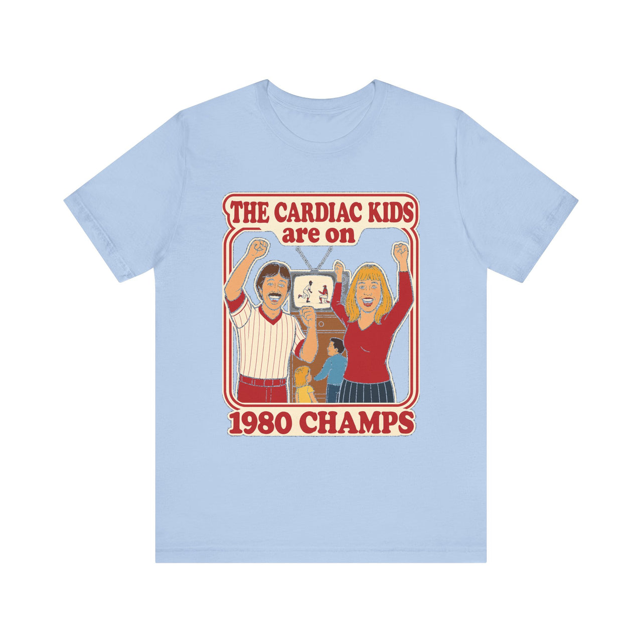 Retro 1980 Cardiac Kids Philly Baseball Unisex Jersey Short Sleeve Tee