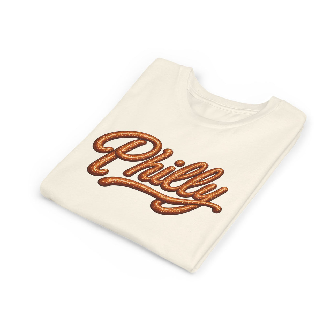 Youth Tee — "Philly" Retro Script Kids T‑Shirt (Vintage Orange Curl)