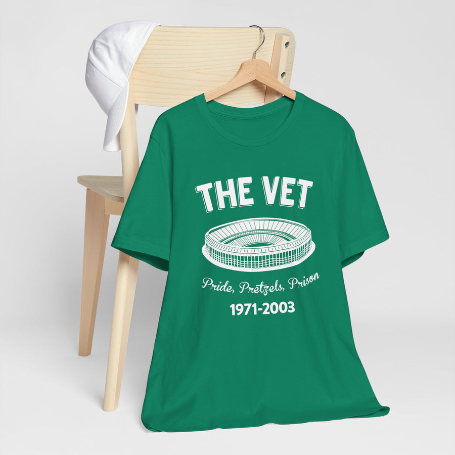 Philadelphia The Vet Pride, Pretzels, and Prison Unisex Tee