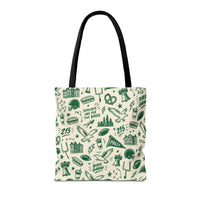 Philly Birds Tote Bag, Philadelphia Football Fan Gift, All Over Print Green Eagles Inspired Bag, Bird Gang Game Day Tote