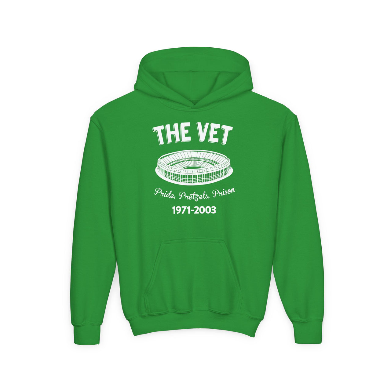 Kids The Vet Hoodie | Youth Gildan 18500B Retro Philadelphia Stadium Sweatshirt